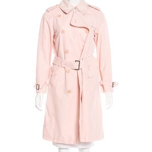 BURBERRY LONDON Belted Pale Pink Trench Coat